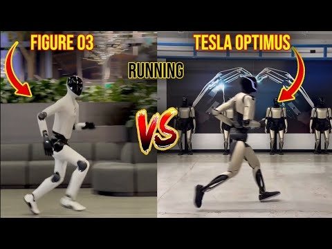 Figure 03 vs Tesla Optimus — The First Real Humanoid Robot Running Battle