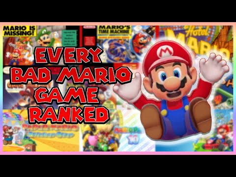 The WORST Mario Games RANKED- Hotel Mario, Mario Tennis Ultra Smash, & More!