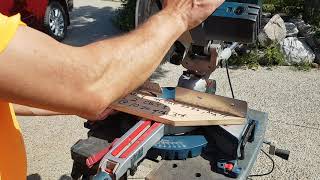 Cutting with Bosch 4405 10" saw on Aug17,2020