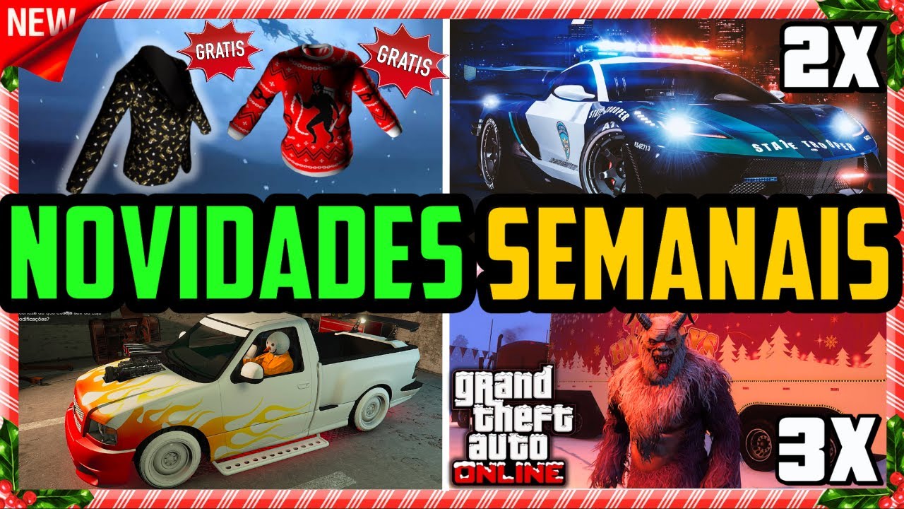 GTA V ONLINE ATUALIZAÇÃO 26/12/2024 NOVIDADES DA SEMANA: NOVOS VEÍCULOS, DLC NATAL (GTA 5 ONLINE)