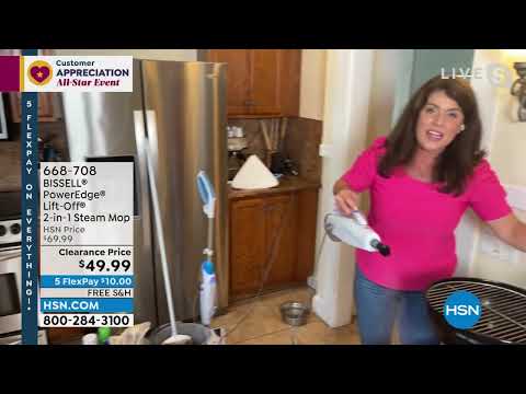 BISSELL PowerEdge LiftOff 2in1 Steam Mop with Tools