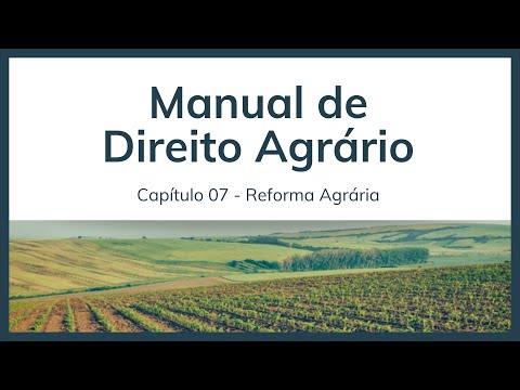 Direito Agrário - Reforma Agrária