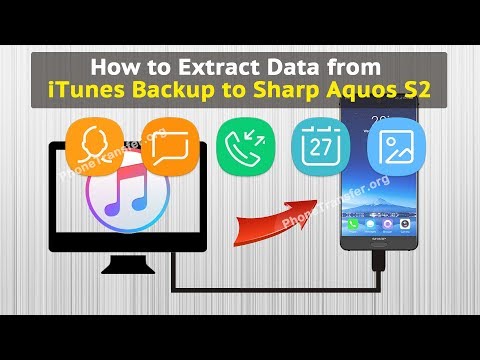 How to Extract Data from iTunes Backup to Sharp Aquos S2