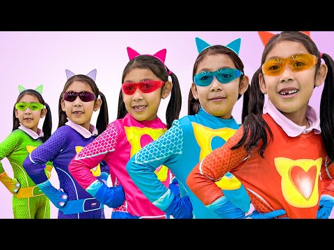 Maddie Becomes Super Kitty Heroes!