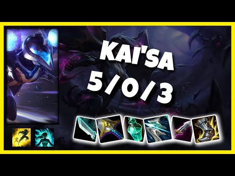 Kai'Sa Gameplay Challenger Replay S11 - 10.25 Bot Lane (5/0/3) - KOREAN