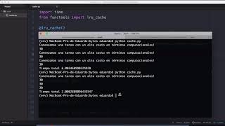 Trabajo con cache en Python