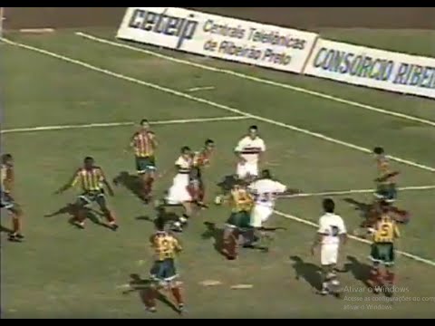 BOTAFOGO-SP 2x0 SAMPAIO CORRÊA - Campeonato Brasileiro Série B 1998 - Bola Na Rede - Record