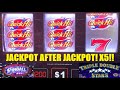 5 JACKPOTS! Huge Wins on Quick Hit Triple Double Action Slot machine! One of my best sessions EVER!