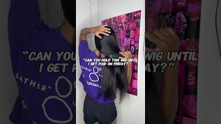 GLUELESS WIG- MIDDLE PART BUST DOWN