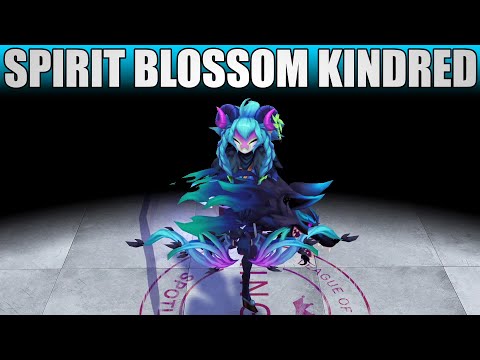 Spirit Blossom Kindred Sapphire Chroma - League Of Legends