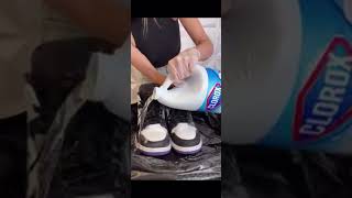 Oooh! #jordan #bleach #diy #trending #kicks #why  #schoolshoes #hurts #shoesfashion #part1