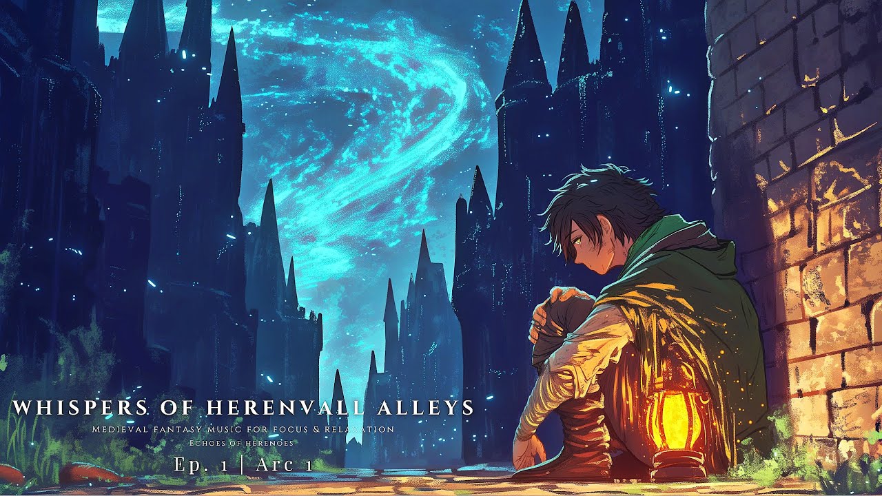 Whispers of Herenvall Alleys | Calming Acoustic Ambient (Kaelen's Journey - Ep. 1) 🌙
