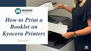 How to Print a Booklet on Kyocera Printers