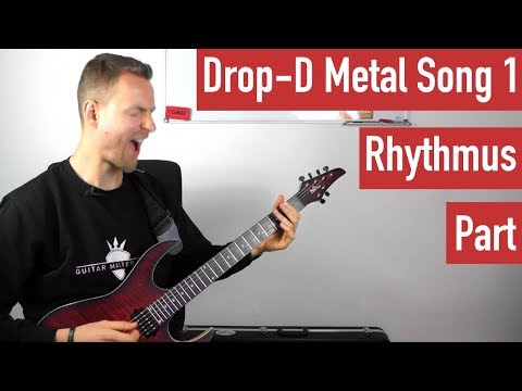 E-Gitarre lernen - Drop-D Metal Song 1 - Rhythmus Part - Metal Riffs | Guitar Master Plan