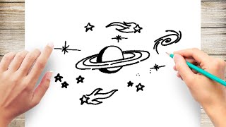 How to Draw Galaxy - School Project