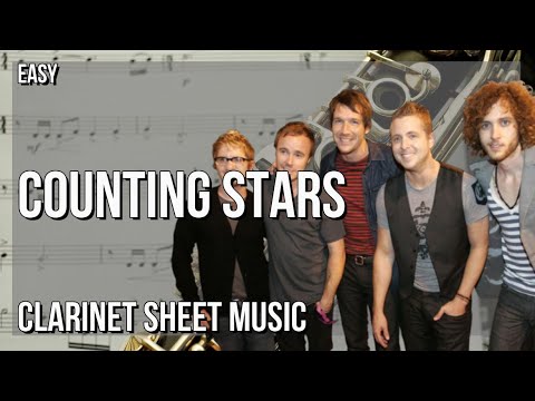 SUPER EASY Clarinet Sheet Music: How to play Counting Stars  by OneRepublic