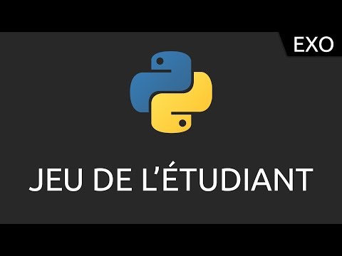 Exo Python 6 jeu de l étudiant