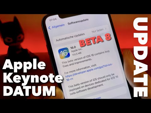 iOS 16 BETA 8 ist da und... na ja was soll ich sagen : Zielgerade & Apple Keynote DATUM bekannt !!