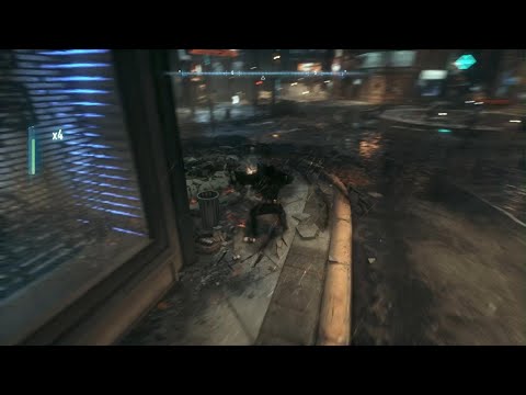 Batman casually beating up thugs