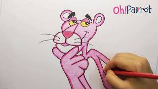 Draw a Pink Panther | Easy Step by Step Guide for Kids