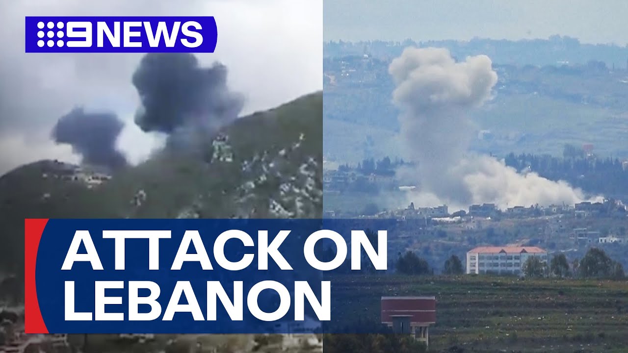 Israel fires on Lebanon after rocket attack in heaviest exchange since truce | 9 News Australia
