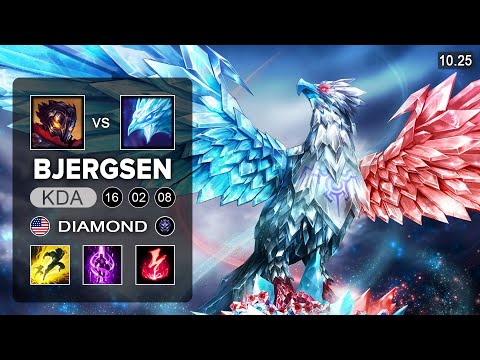 Bjergsen Anivia Mid vs Viktor - NA Diamond Patch 10.25