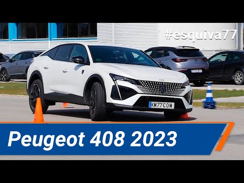 Peugeot 408 2023 – Maniobra de esquiva (moose test) y eslalon | km77.com