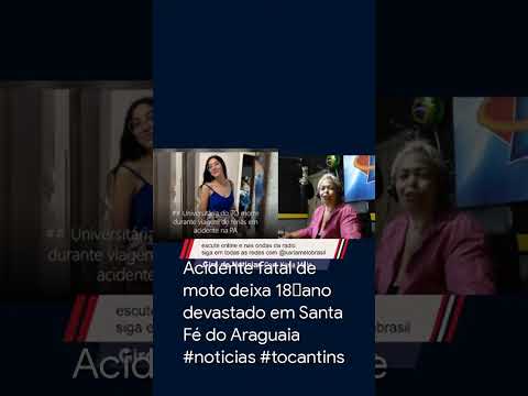 Acidente fatal de moto deixa 18‑ano devastado em Santa Fé do Araguaia #noticias #tocantins