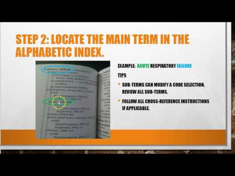 Selecting ICD-10-CM codes