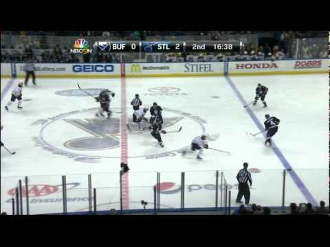 Jori Lehtera wrist shot goal 2-0 hat trick Buffalo Sabres vs St. Louis Blues Nov 11 2014 NHL