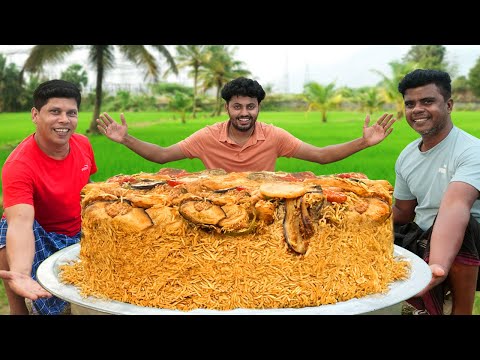 MAQLOOBA | Palestinian Maqlooba Recipe | Arabian Chicken Maqlooba | Village Food