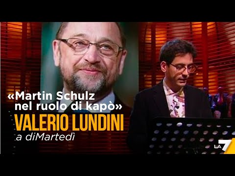 "Martin Schulz nel ruolo di Kapò", Valerio Lundini a diMartedì