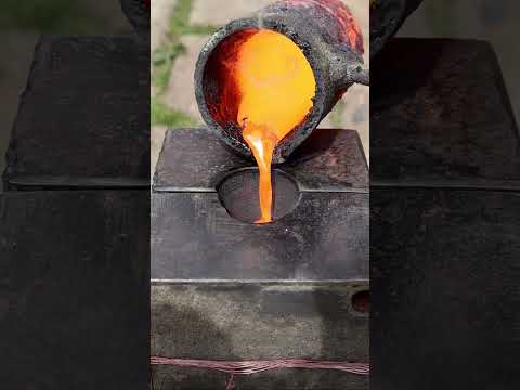 Casting Copper Knife out of Scrap