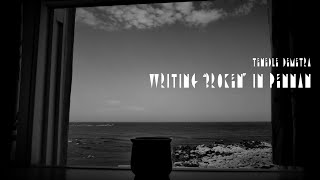 Tenedle - Writing "Broken" in Pennan - Scotland UK