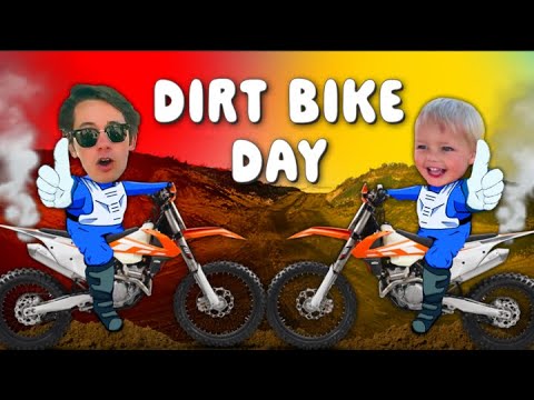 Toddler Rips on a Dirt Bike - Come hit the track with Wylder🏍️