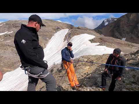 Übergabe der Infra Com Swiss Geschäftsleitung auf Piz Palü, Vorbereitung & Training mit Dani Arnold