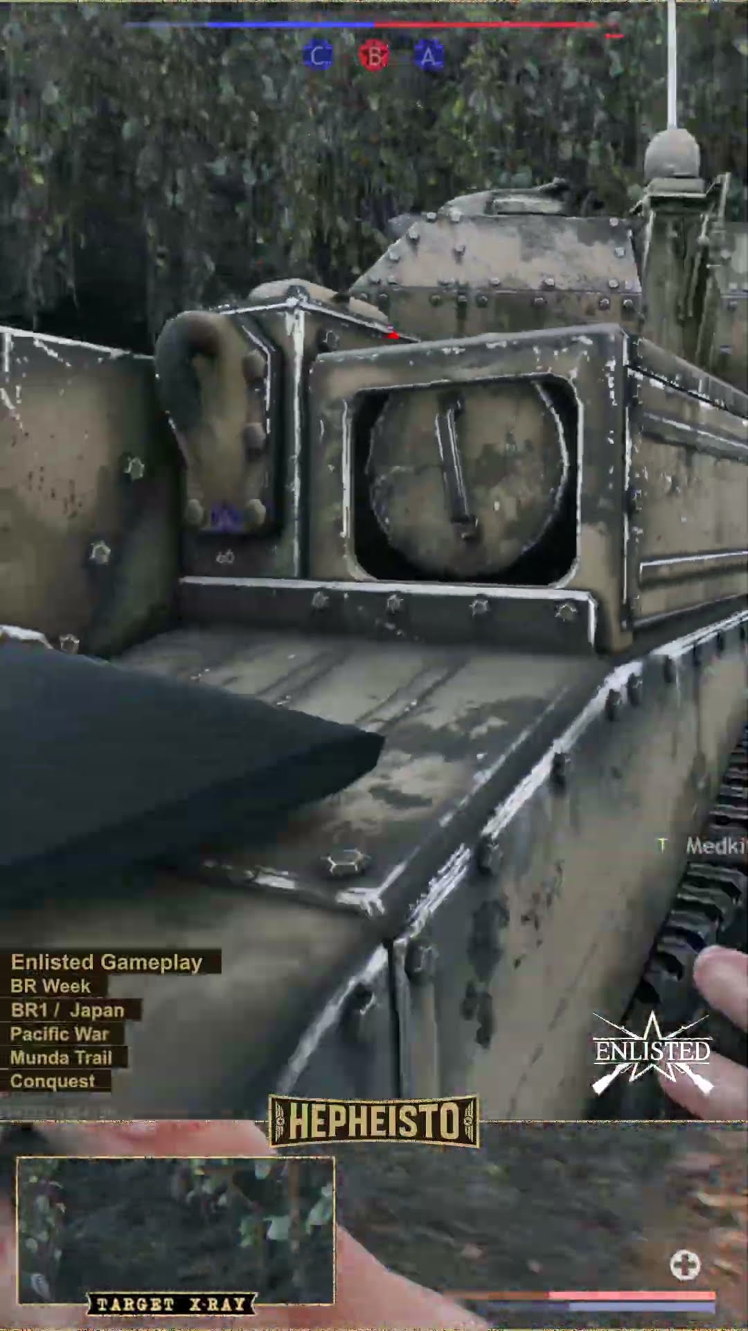 Engineer eliminates Tank A13 Mk II with TNT Charge