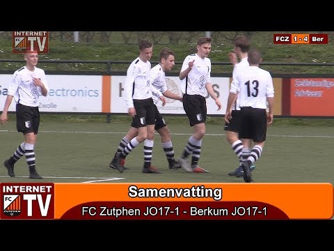 Samenvatting FC Zutphen JO17-1 - Berkum JO17-1 (1-4)