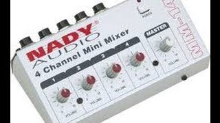 Video thumbnail for Nady MM-141 4 Channel Mini Mixer Unboxing/First Look by AphroditesCrush
