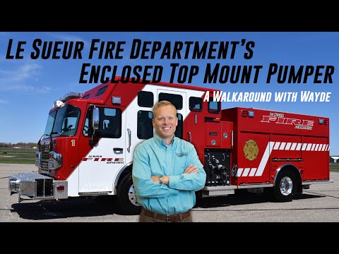 Le Sueur Fire Department's Enclosed Top Mount Pumper by CustomFIRE