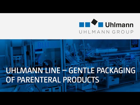 Uhlmann Line – BLU 200 + C 200 + S 500 + ECP 12: Gentle packaging of parenteral products