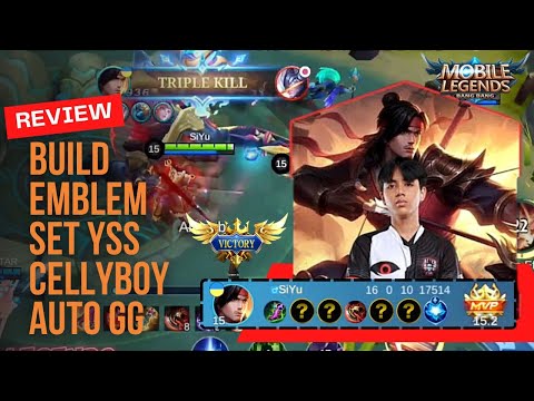 Cobain Build Emblem Set YSS Lambada CELLYBOY Auto GG - Gameplay - Mobile Legends