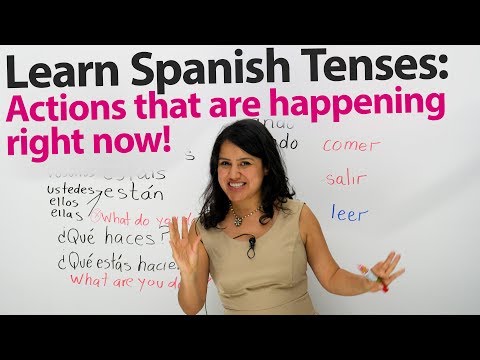 How to express what's happening right now in Spanish