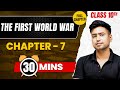 THE FIRST WORLD WAR In 30 Mins Complete Chapter Mind Map Class 10 ICSE HISTORY