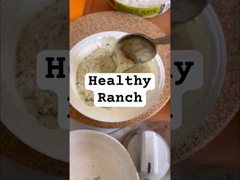 Here is a simple and easy hack to make a healthier version of ranch dressing! #easyrecipe #lowfat