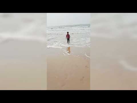 beach lo pillodu 😀😀 #chiralabeach #ramapuram beach #fun  time with ruthvik