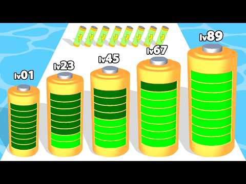 RECHARGED ROCKET EVOLUTION RUNNER - Level Up Battery Max Level Gameplay (Recharge Rocket Run Games!)
