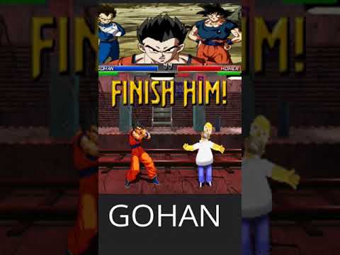 GOKU E GOHAN VS HOMER SIMPSON