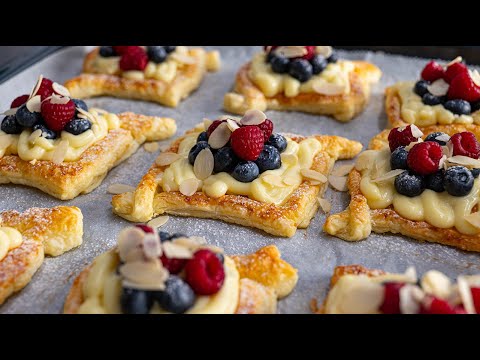 Easy Vanilla and Berries Pastry