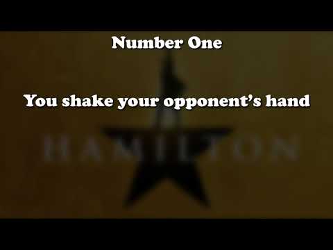 Jacksfilms sings "the ten duel commandments" from Hamilton